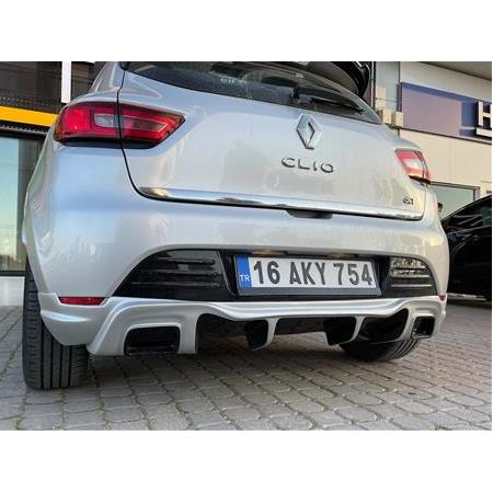 RENAULT CLİO 4 ARKA TAMPON EKİ EGZOZ GÖRÜNÜMLÜ